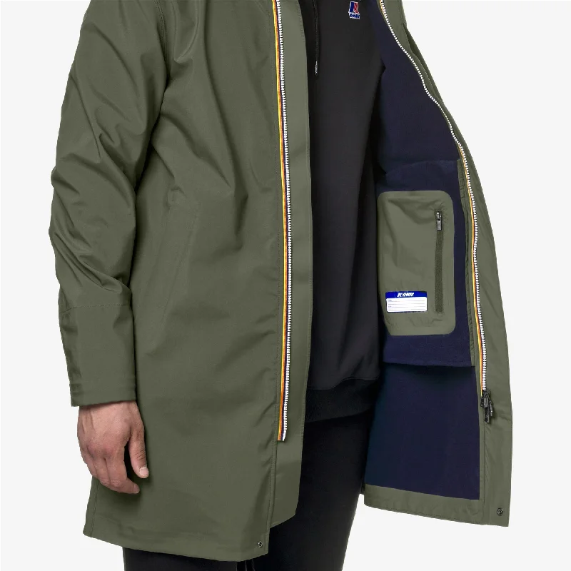 THOMAS BONDED - Jackets - Long - Man - GREEN B -BLUE DEPTH