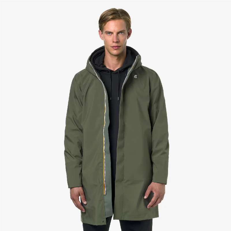 THOMAS BONDED - Jackets - Long - Man - GREEN B -BLUE DEPTH