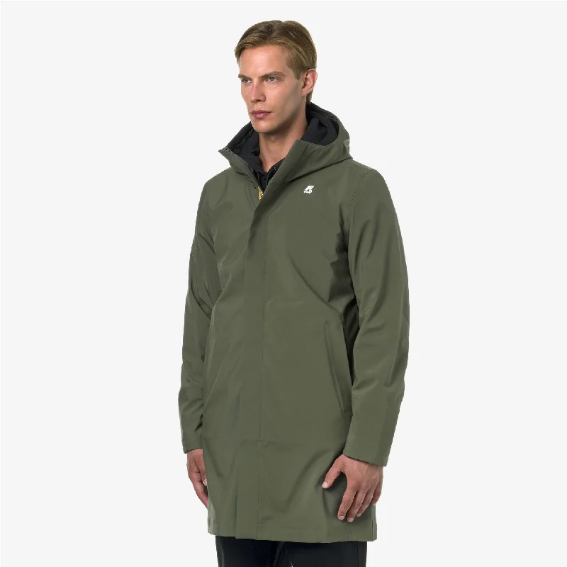 THOMAS BONDED - Jackets - Long - Man - GREEN B -BLUE DEPTH