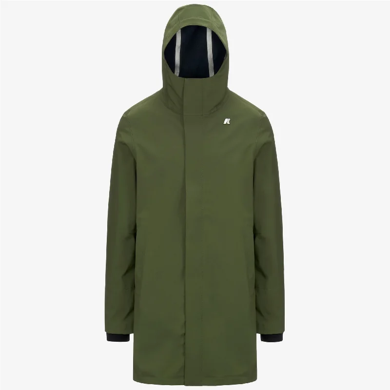 THOMAS BONDED - Jackets - Long - Man - GREEN C-BLUE D