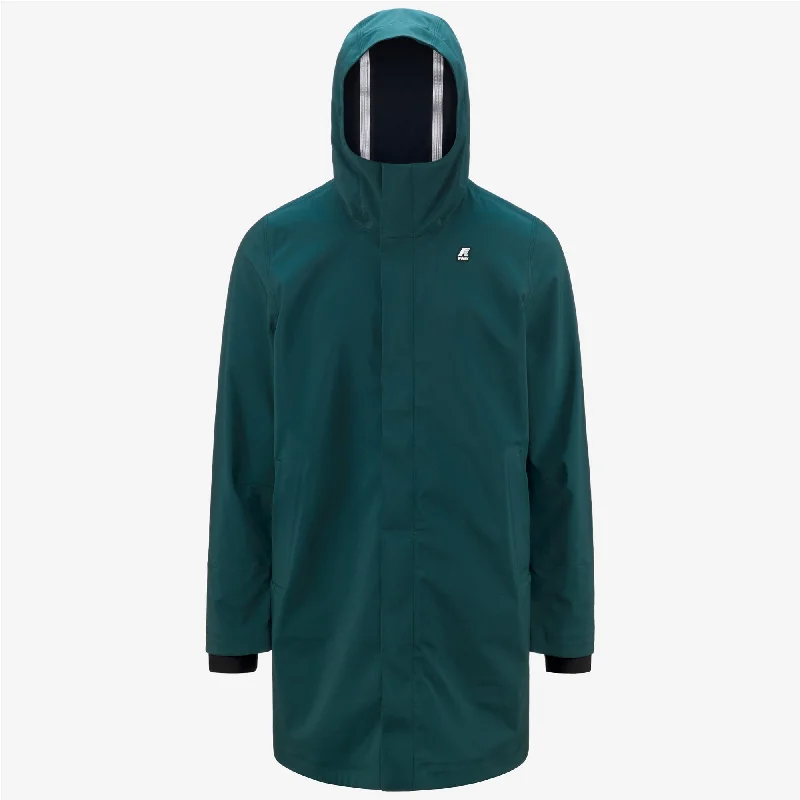 THOMAS BONDED - Jackets - Long - Man - GREEN P-BLUE D