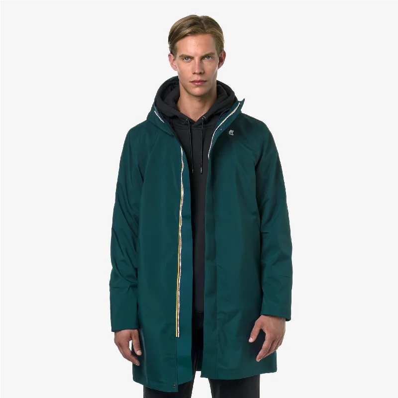 THOMAS BONDED - Jackets - Long - Man - GREEN P-BLUE D