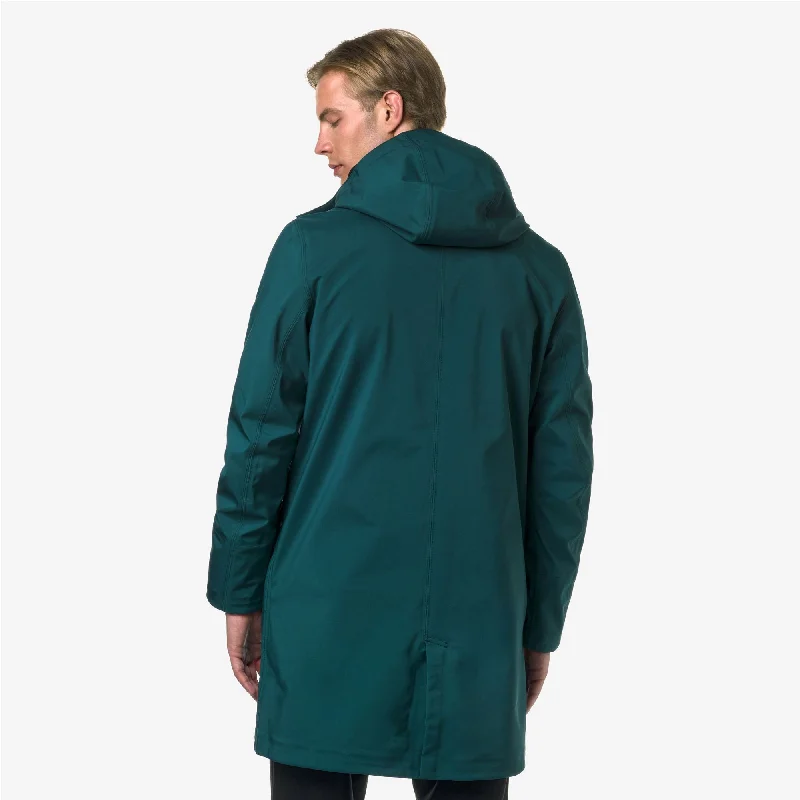 THOMAS BONDED - Jackets - Long - Man - GREEN P-BLUE D