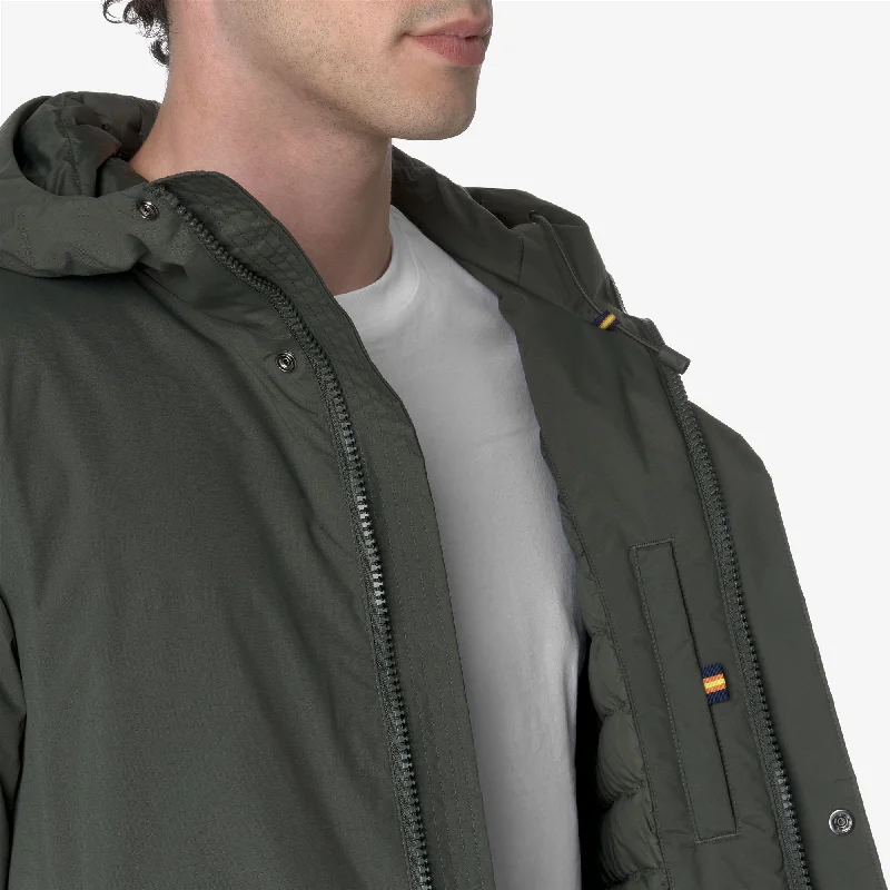 THOMAS WARM OTTOMAN - Jackets - Long - Man - GREEN BLACKISH