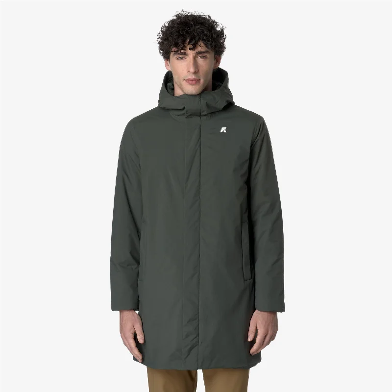 THOMAS WARM OTTOMAN - Jackets - Long - Man - GREEN BLACKISH