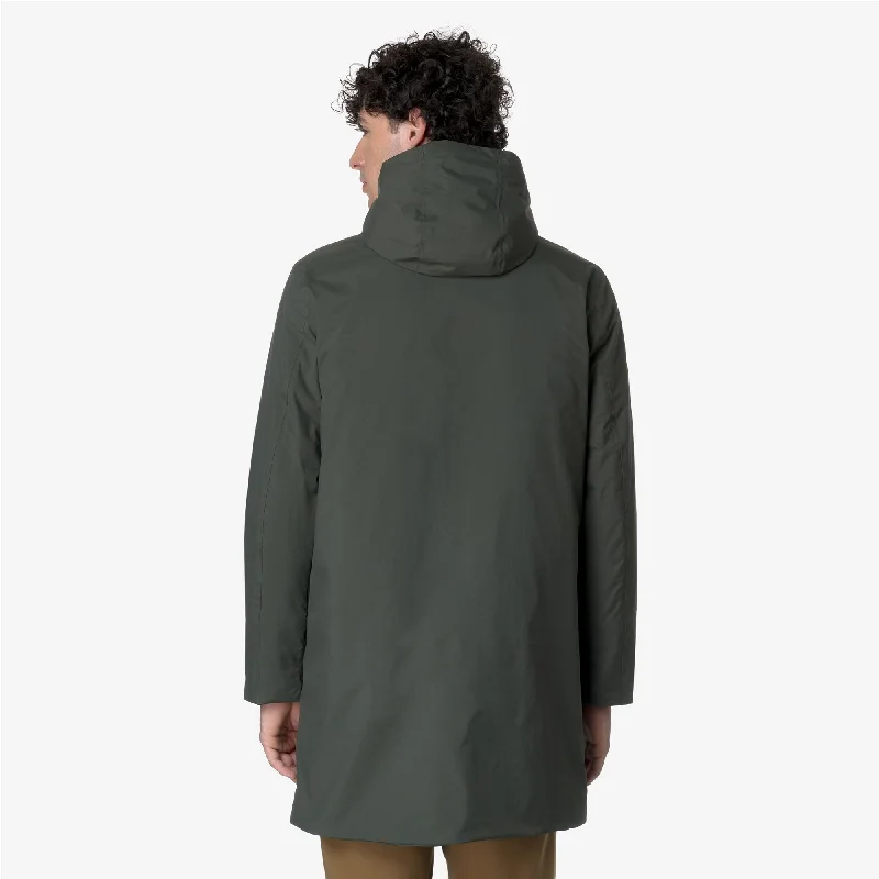 THOMAS WARM OTTOMAN - Jackets - Long - Man - GREEN BLACKISH