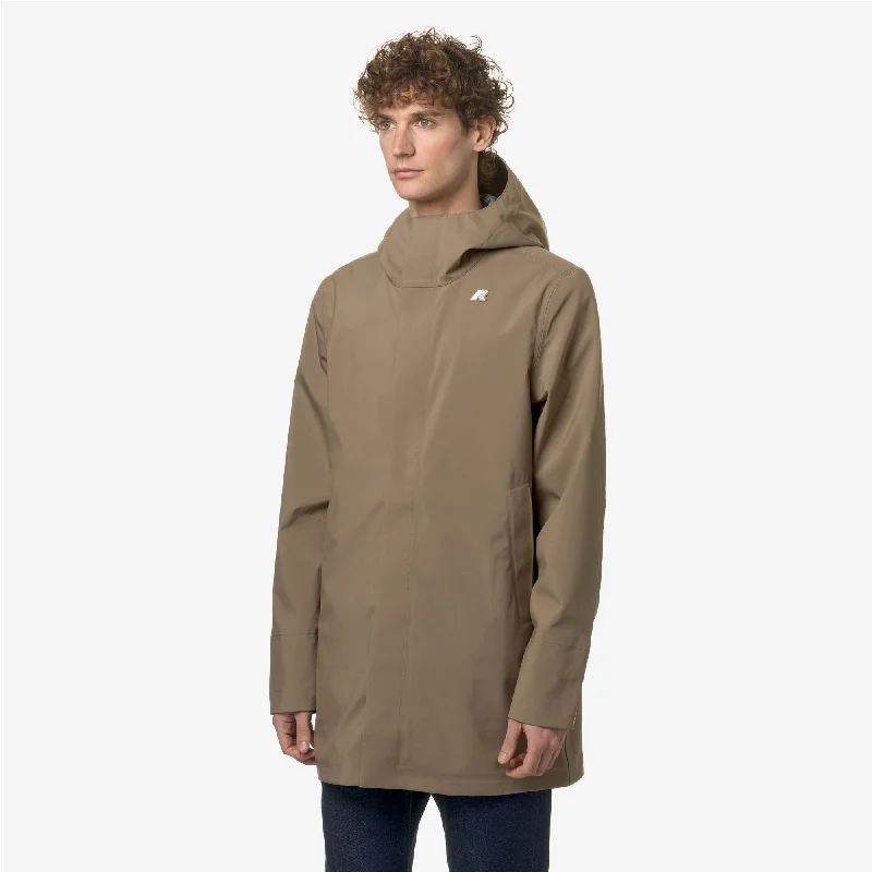 TOMMY BONDED JERSEY - Jackets - 3/4 LENGTH - Man - BEIGE TAUPE