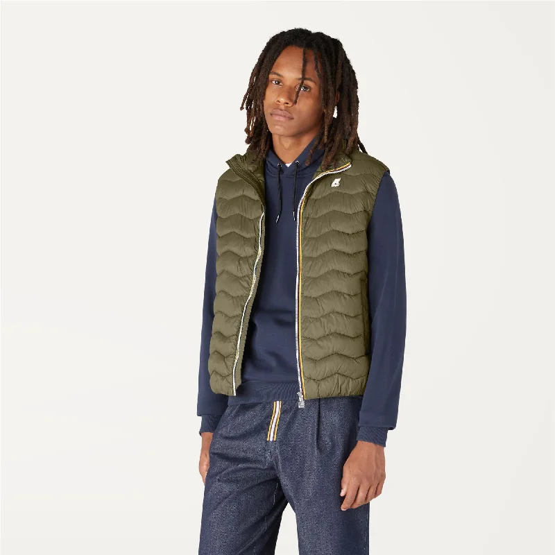 VALEN QUILTED WARM - Jackets - Vest - Man - GREEN BLACKISH