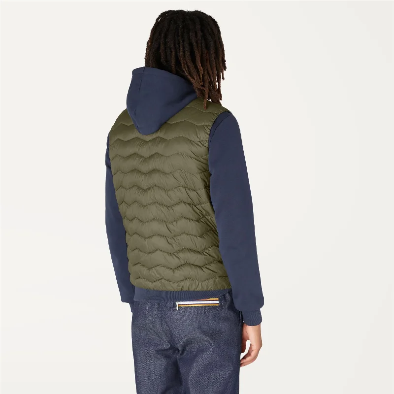 VALEN QUILTED WARM - Jackets - Vest - Man - GREEN BLACKISH