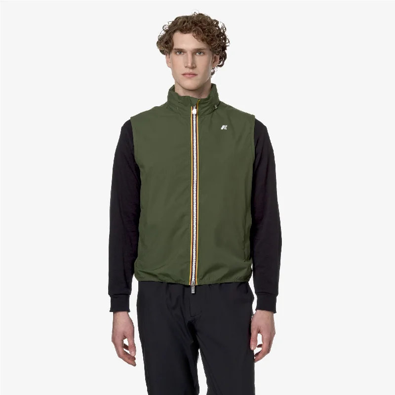 VALEN STRETCH DOT - Jackets - Vest - Man - GREEN CYPRESS