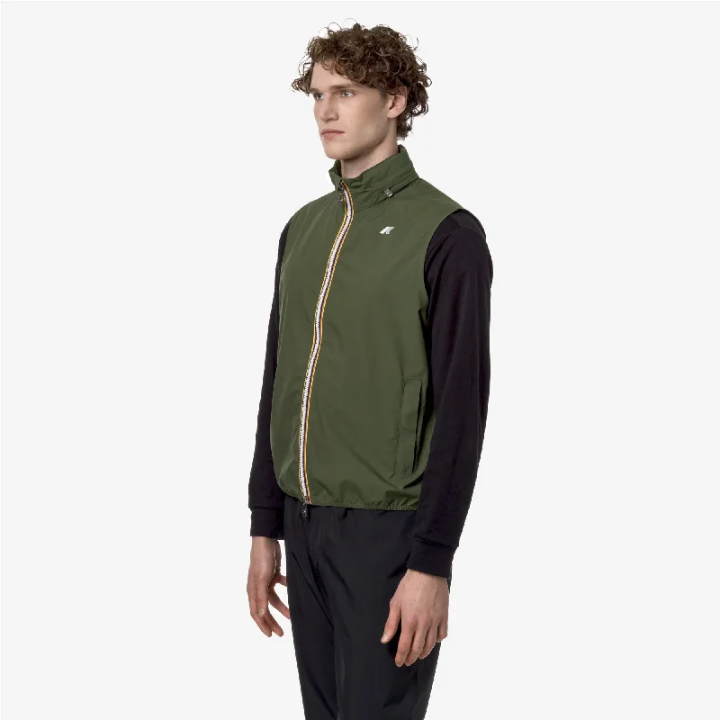 VALEN STRETCH DOT - Jackets - Vest - Man - GREEN CYPRESS