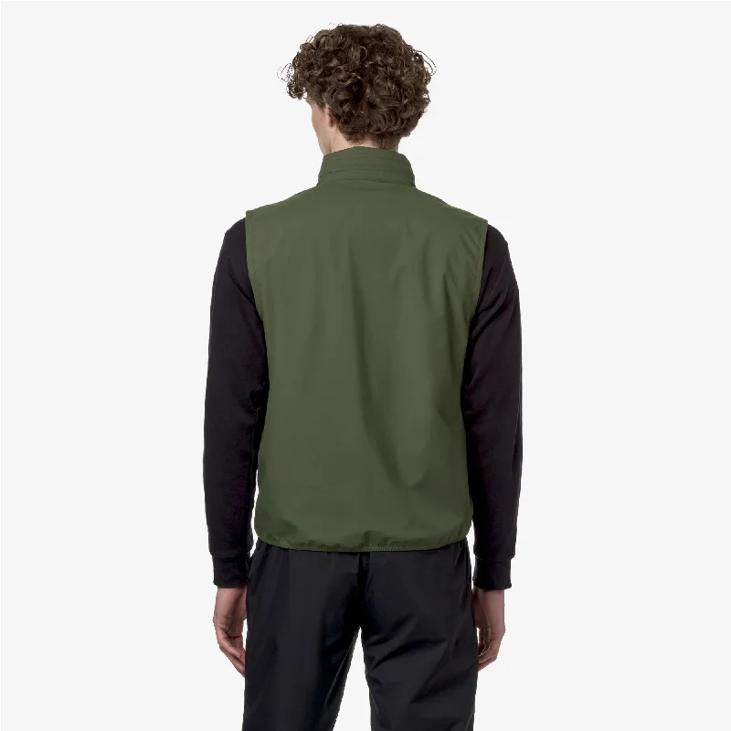 VALEN STRETCH DOT - Jackets - Vest - Man - GREEN CYPRESS