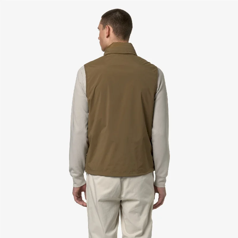 VALEN STRETCH NYLON JERSEY - Jackets - Short - Man - BROWN CORDA