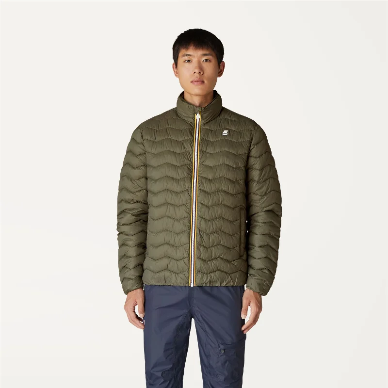 VALENTINE QUILTED WARM - Jackets - Short - Man - GREEN BLACKISH