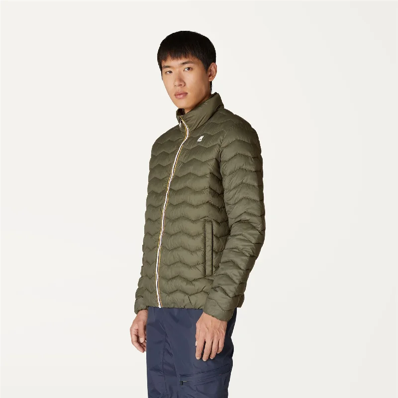 VALENTINE QUILTED WARM - Jackets - Short - Man - GREEN BLACKISH