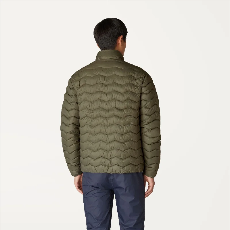 VALENTINE QUILTED WARM - Jackets - Short - Man - GREEN BLACKISH