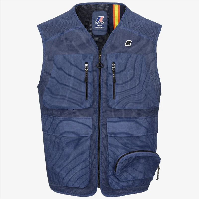 ALLOS - Jackets - Vest - Unisex - BLUE FIORD RIPSTOP