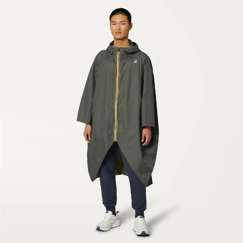 LE VRAI 3.0 RENNES - Jackets - PONCHO - Unisex - GREEN BLACKISH