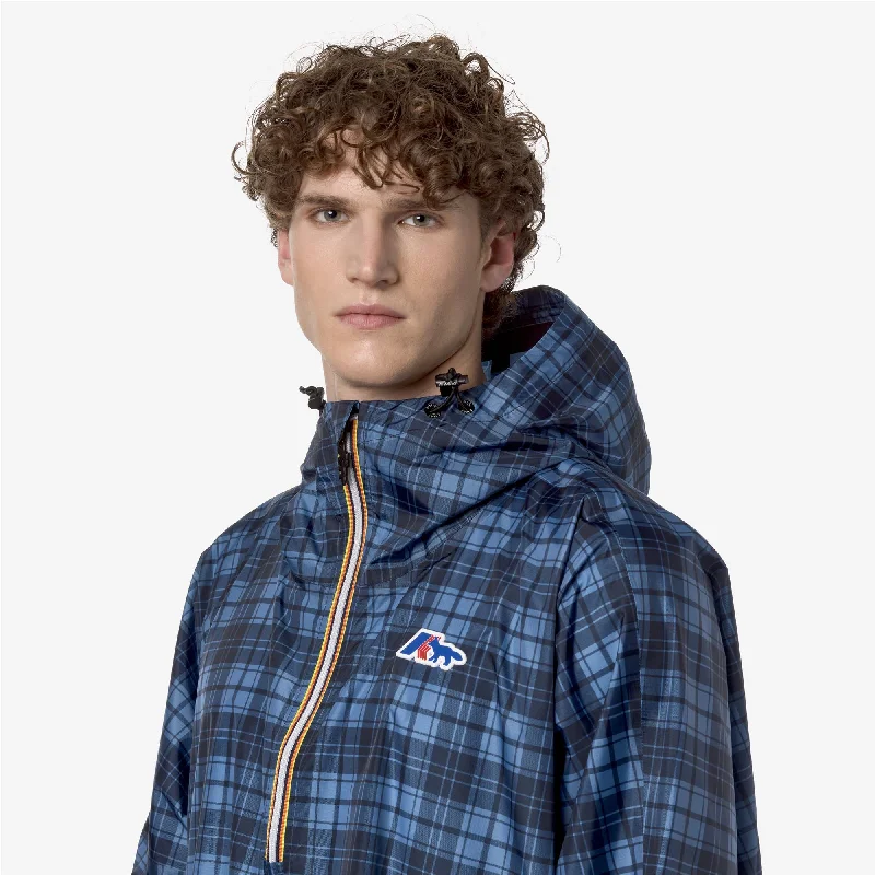 LE VRAI 3.0 TERENCE GRAP MK - Jackets - PONCHO - Unisex - CHECK BLUE