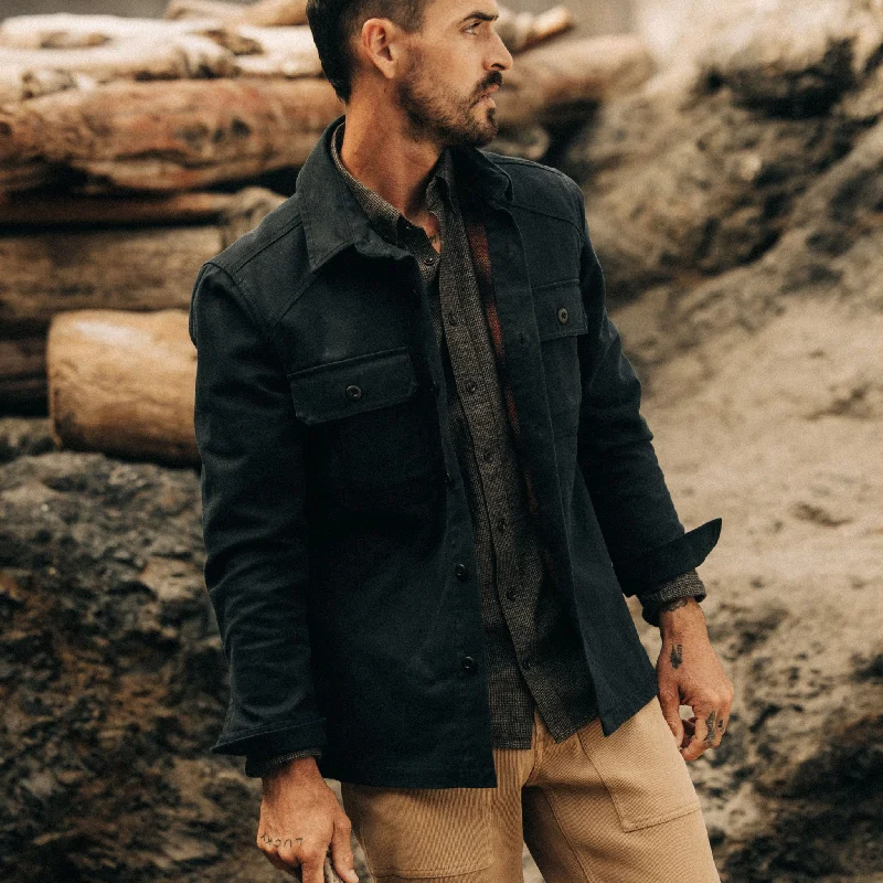 The Lined Shop Shirt in Coal Boss Duck