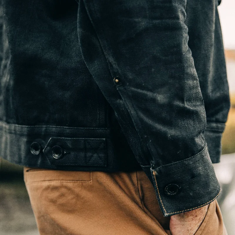 The Long Haul Jacket in Black Over-dye Selvage