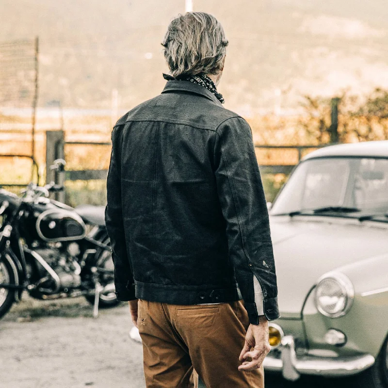 The Long Haul Jacket in Black Over-dye Selvage