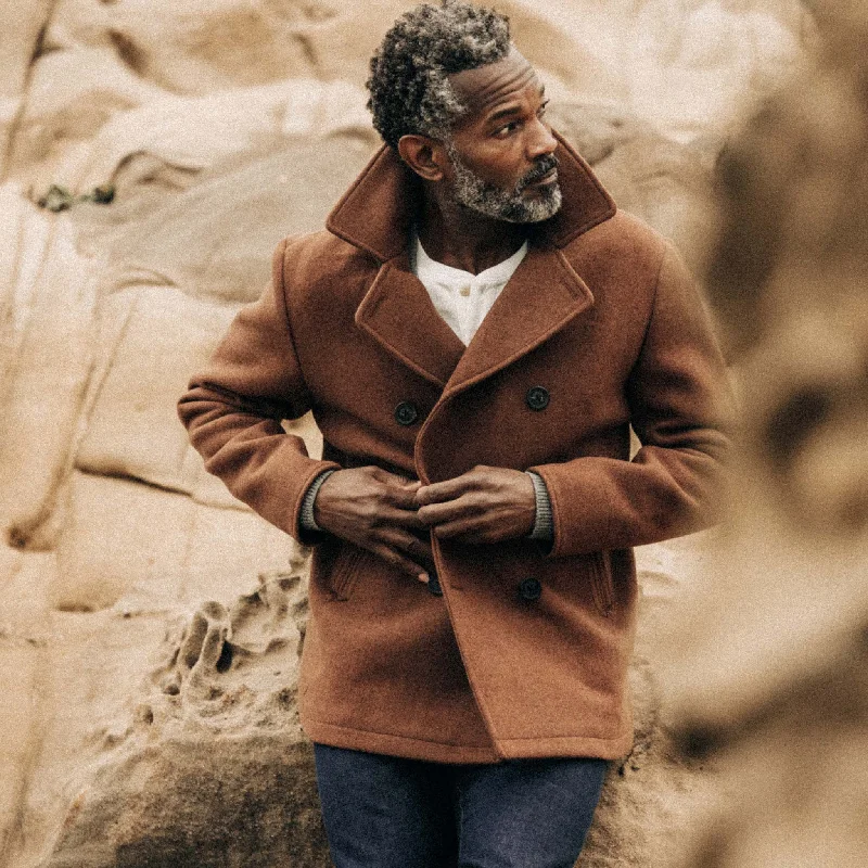 The Mariner Coat in Tarnished Copper Wool