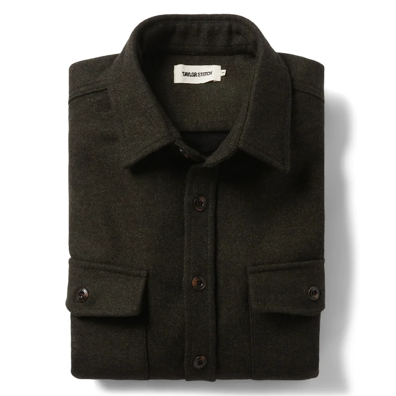 The Maritime Shirt Jacket in Evergreen Twill