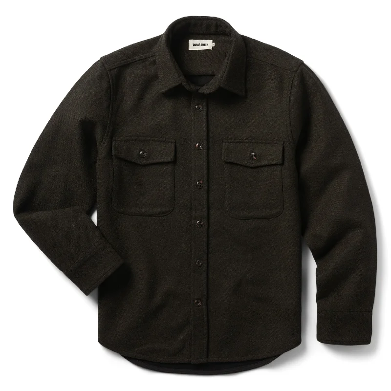 The Maritime Shirt Jacket in Evergreen Twill