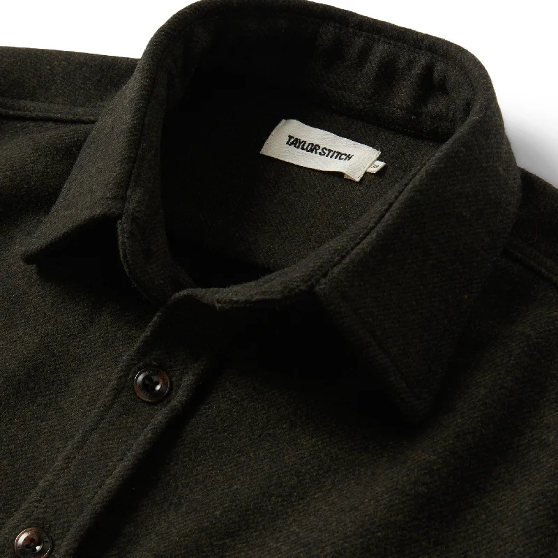 The Maritime Shirt Jacket in Evergreen Twill