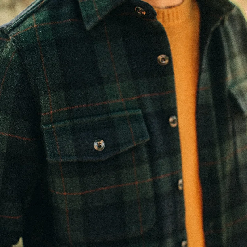 The Maritime Shirt Jacket in Saltwater Plaid