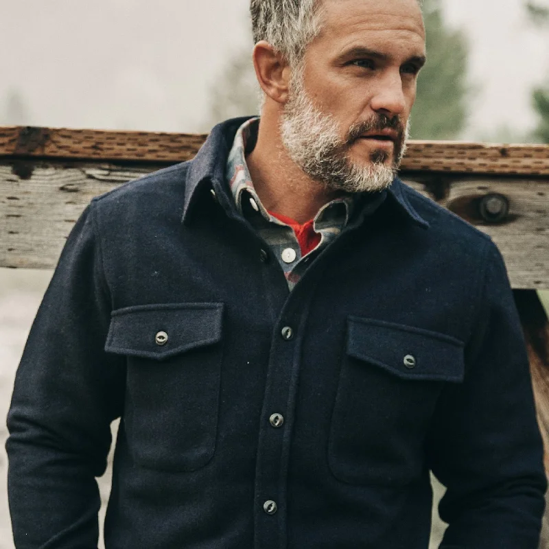 The Maritime Shirt Jacket in Deep Navy