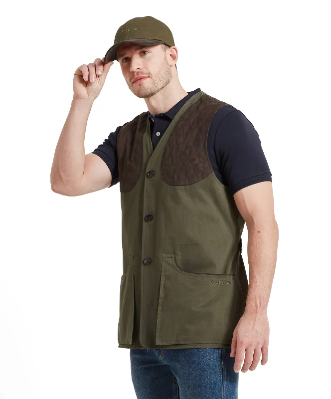 All Season Shooting Vest - Dark Olive