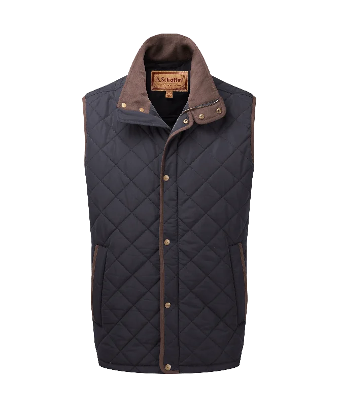 Barrowden Quilt Gilet - Midnight