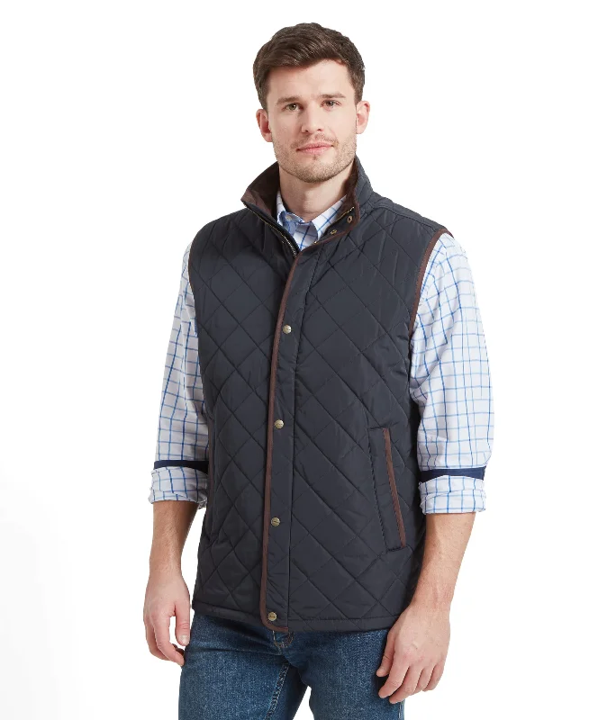 Barrowden Quilt Gilet - Midnight