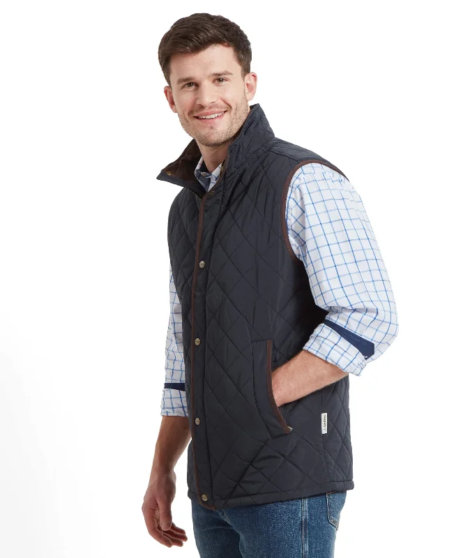 Barrowden Quilt Gilet - Midnight