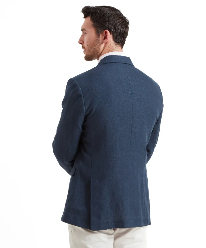 Cowes Linen Jacket - Navy