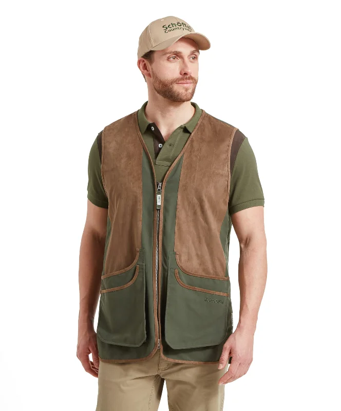 Grimsthorpe Clay Shooting Vest - Forest