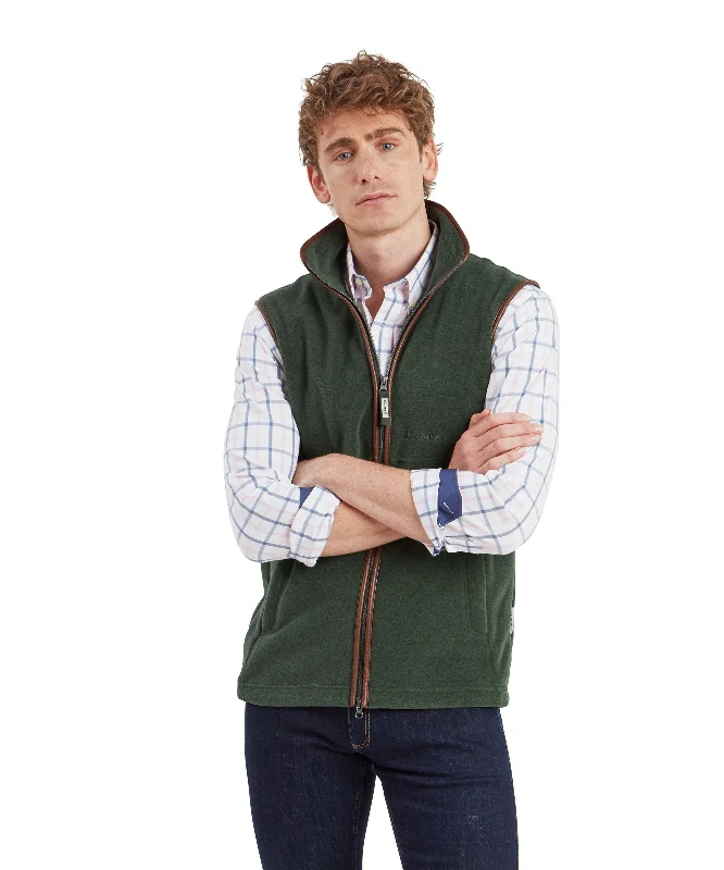 Oakham Fleece Gilet - Cedar Green