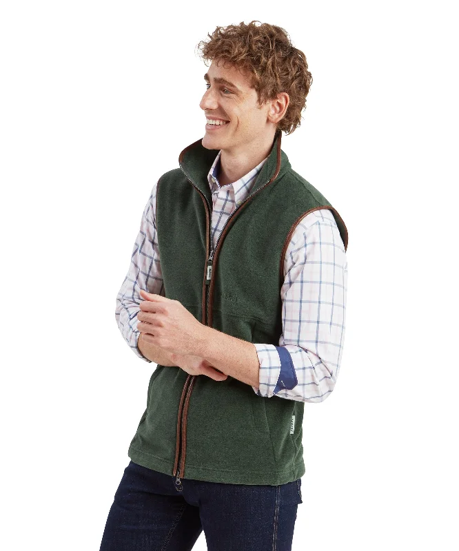 Oakham Fleece Gilet - Cedar Green