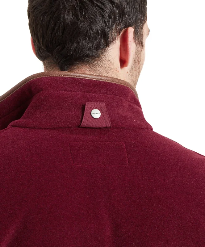 Oakham Fleece Gilet - Claret