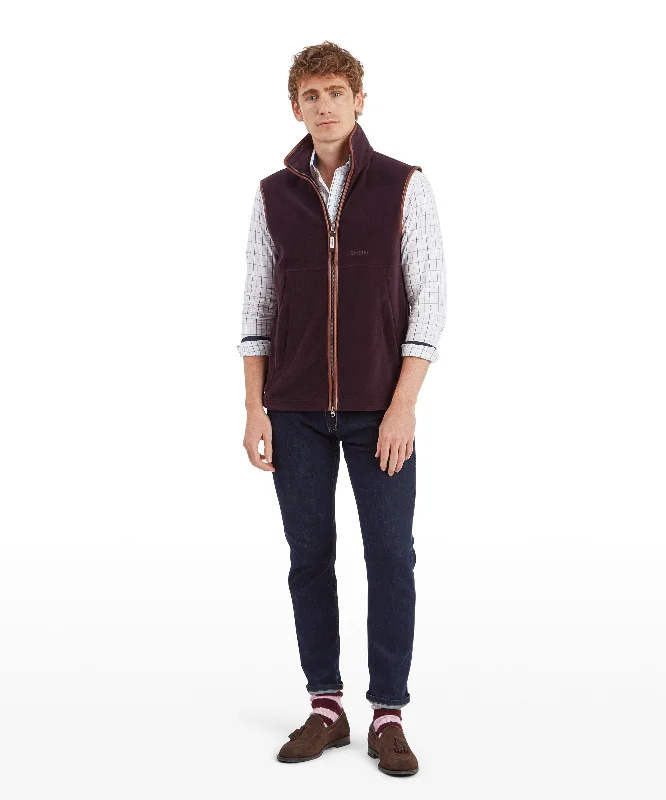 Oakham Fleece Gilet - Port