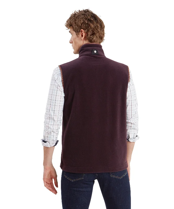 Oakham Fleece Gilet - Port