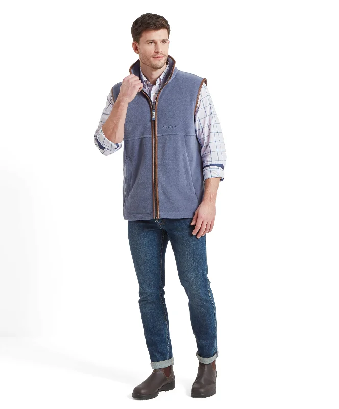 Oakham Fleece Gilet - Stone Blue