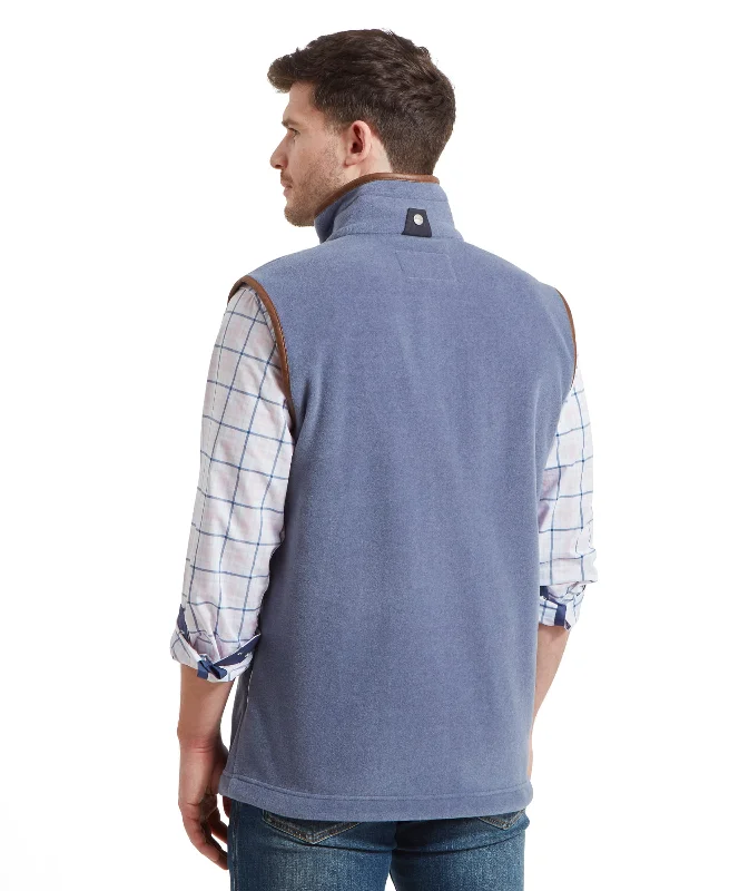 Oakham Fleece Gilet - Stone Blue