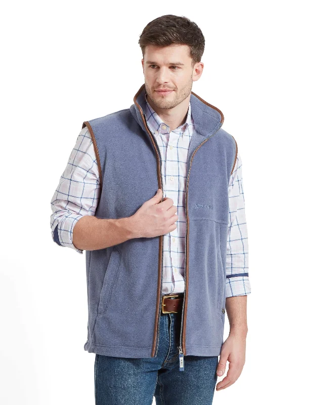 Oakham Fleece Gilet - Stone Blue