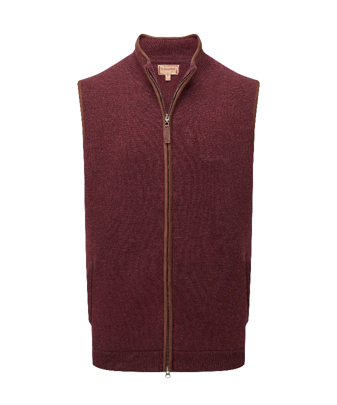 Orkney Merino Gilet - Damson