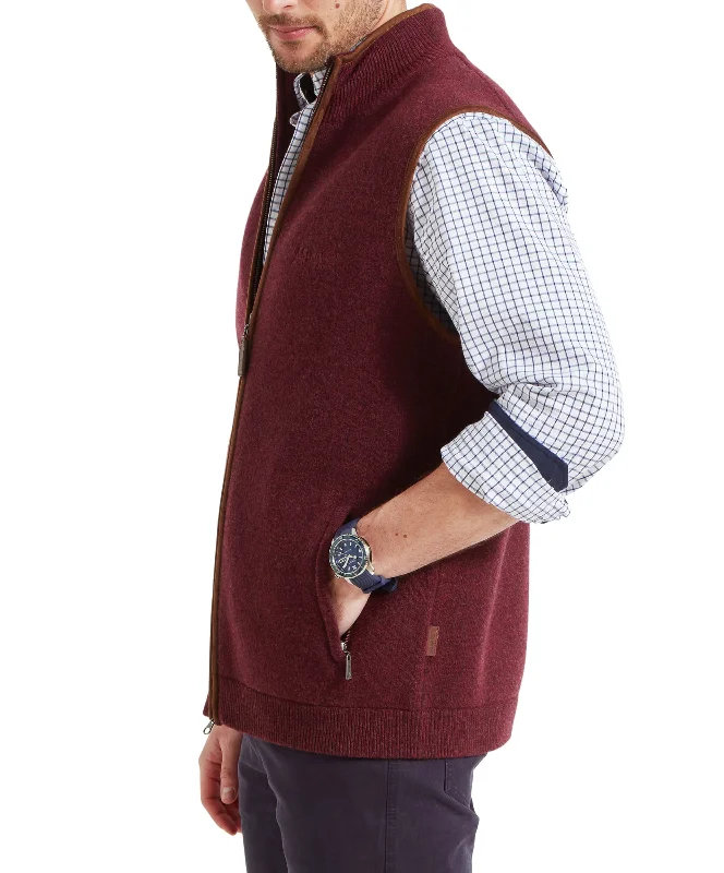 Orkney Merino Gilet - Damson