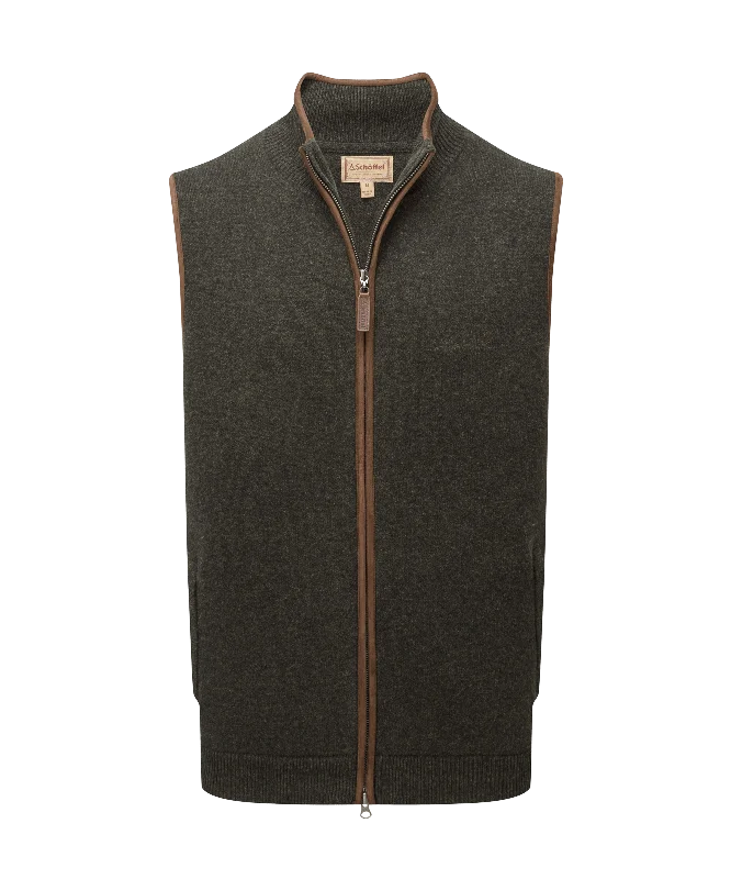 Orkney Merino Gilet - Loden Green