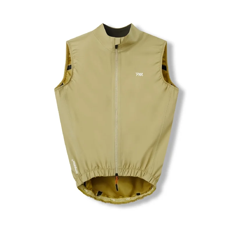 Mens Pro Heavy Rain Vest - Maple